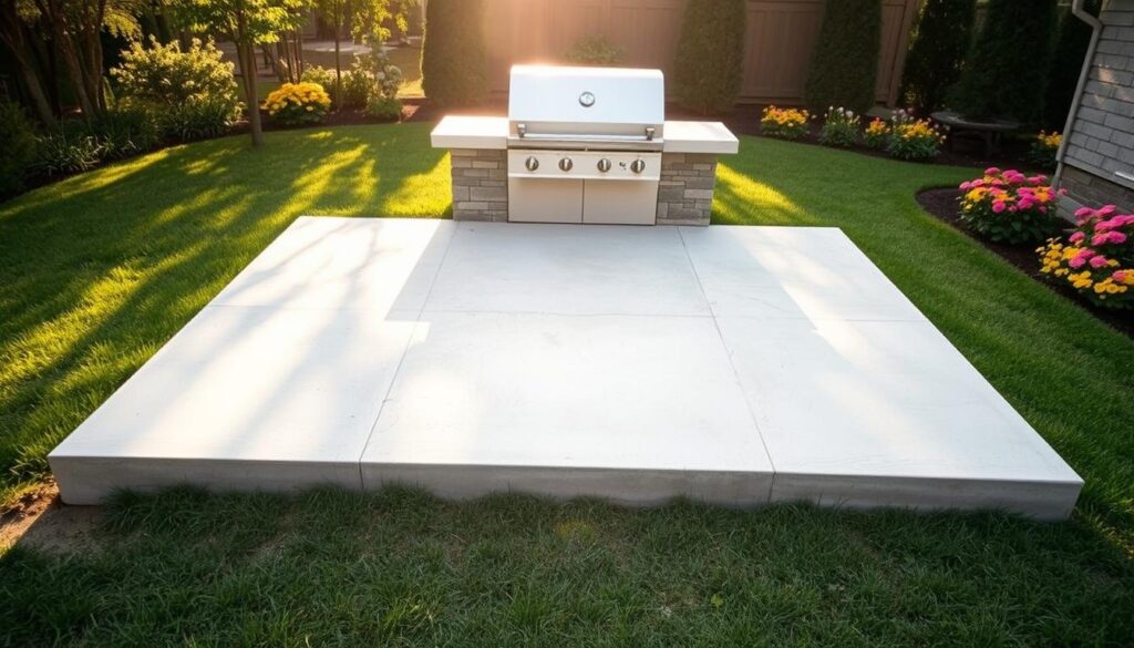 Fundament für Grill