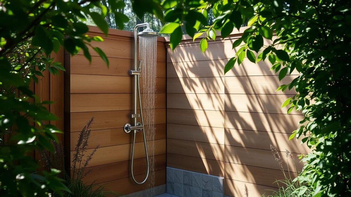 Gartendusche selber bauen – DIY Anleitung für Zuhause