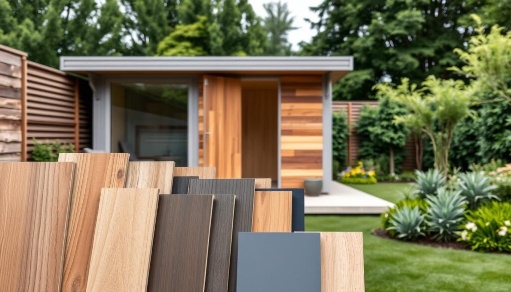 Materialauswahl für Gartenhaus