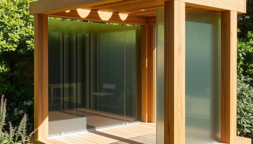 Sichtschutz für die Gartendusche