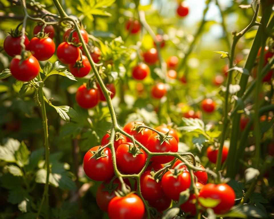 Cherrytomaten im Garten