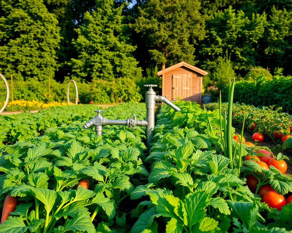 Gemüsegarten bewässerung