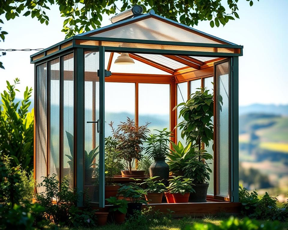 Mini-Gewächshaus Standort und Größe Mini-Gewächshaus Standort und Größe