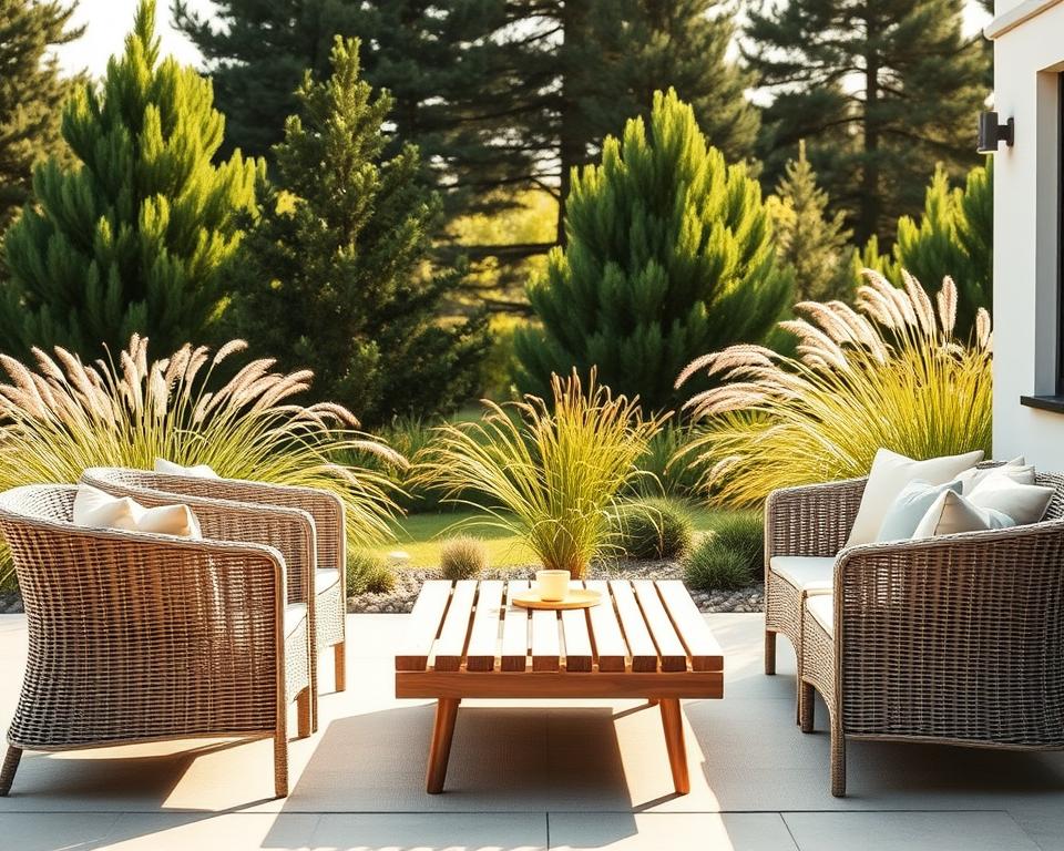 Skandinavische Outdoor-Möbel für Terrassen