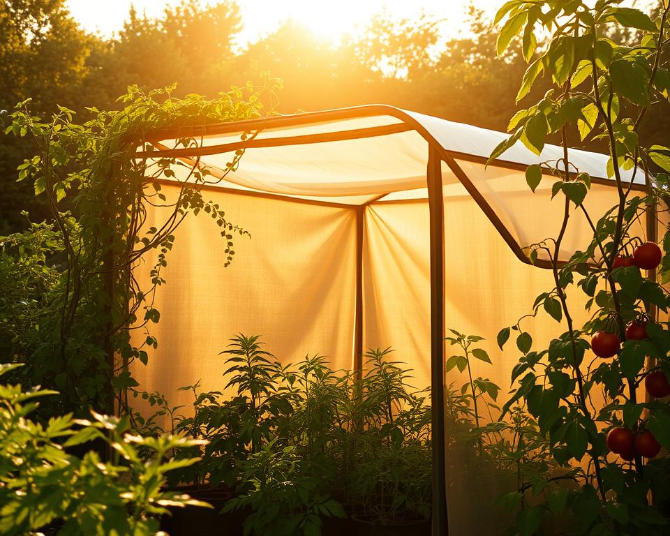 Tomatenzelt im Garten Tomatenzelt im Garten