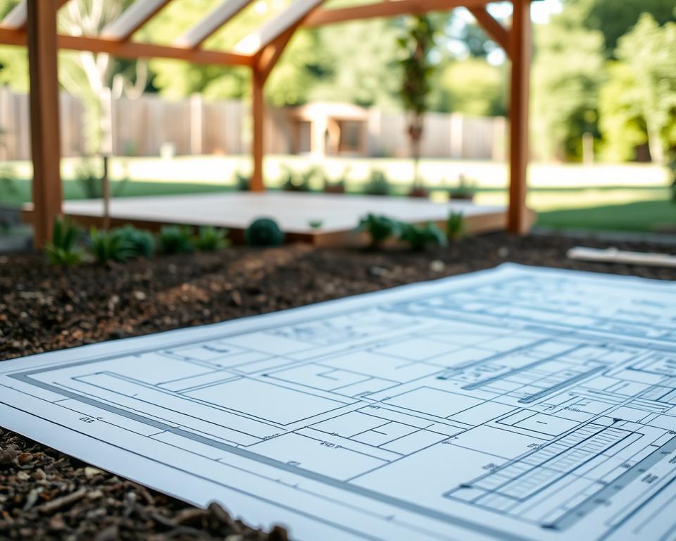 Holz-Gartenhaus Fundament Planung Holz-Gartenhaus Fundament Planung