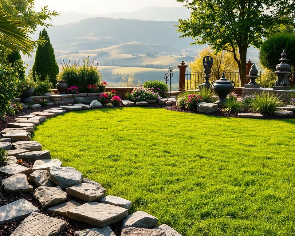 Kreative Gestaltung Rasenkantensteine