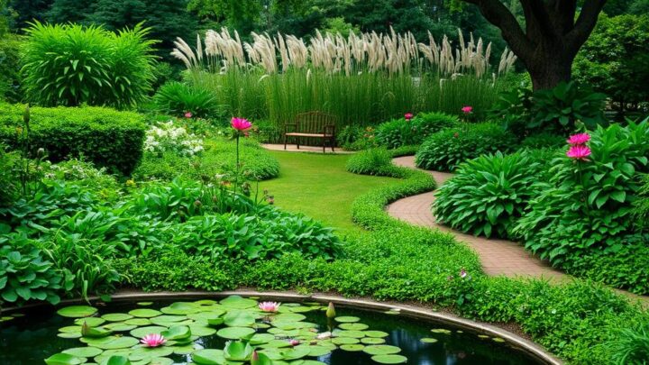 pflegeleichten großen Garten gestalten