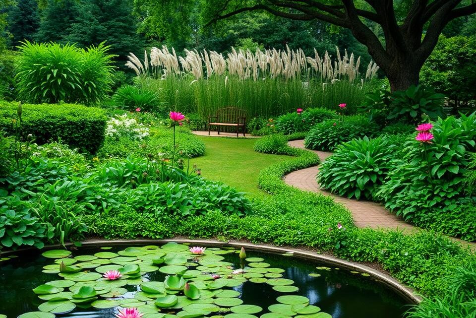 pflegeleichten großen Garten gestalten